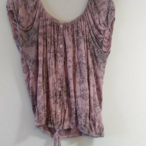 Purple and grey blouse